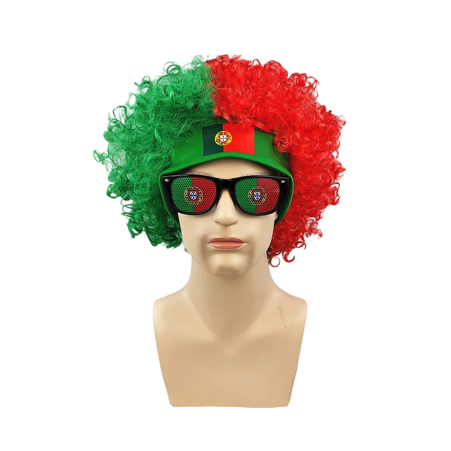 Football Fans Wig Hat Set 2026 - طقم قبعة وباروكة مشجعي كرة القدم 2026