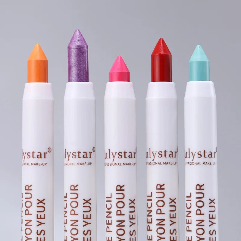 18colors Eyeshadow Stick Matte Shimmer Multi-color Waterproof High Pigmented Eyeshadow Pencil Crayon Makeup Tool Eye Cosmetics