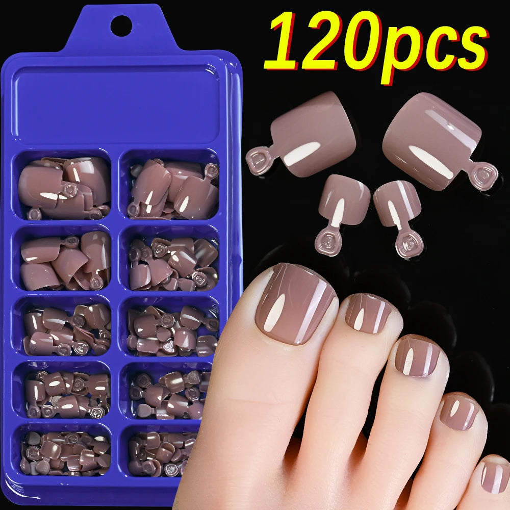 120/100Pcs Almond Full Cover Press On Nails أظافر لاصقة كاملة بتصميم لوزي – 100/120 قطعة