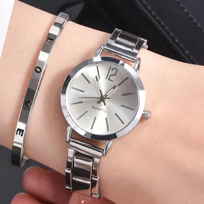 Watch Luxury Women Simple Dial Hollow Strap Fashion Gold Bracelet Quartz Wristwatch Student Ladies Watches Reloj Mujer