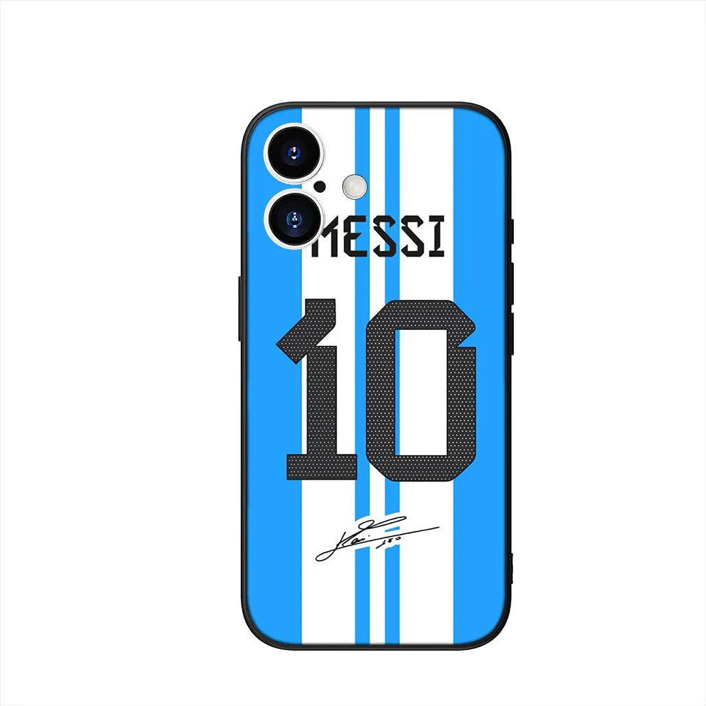 Argentina Flag Football iPhone Case - غطاء آيفون بتصميم علم الأرجنتين لكرة القدم
