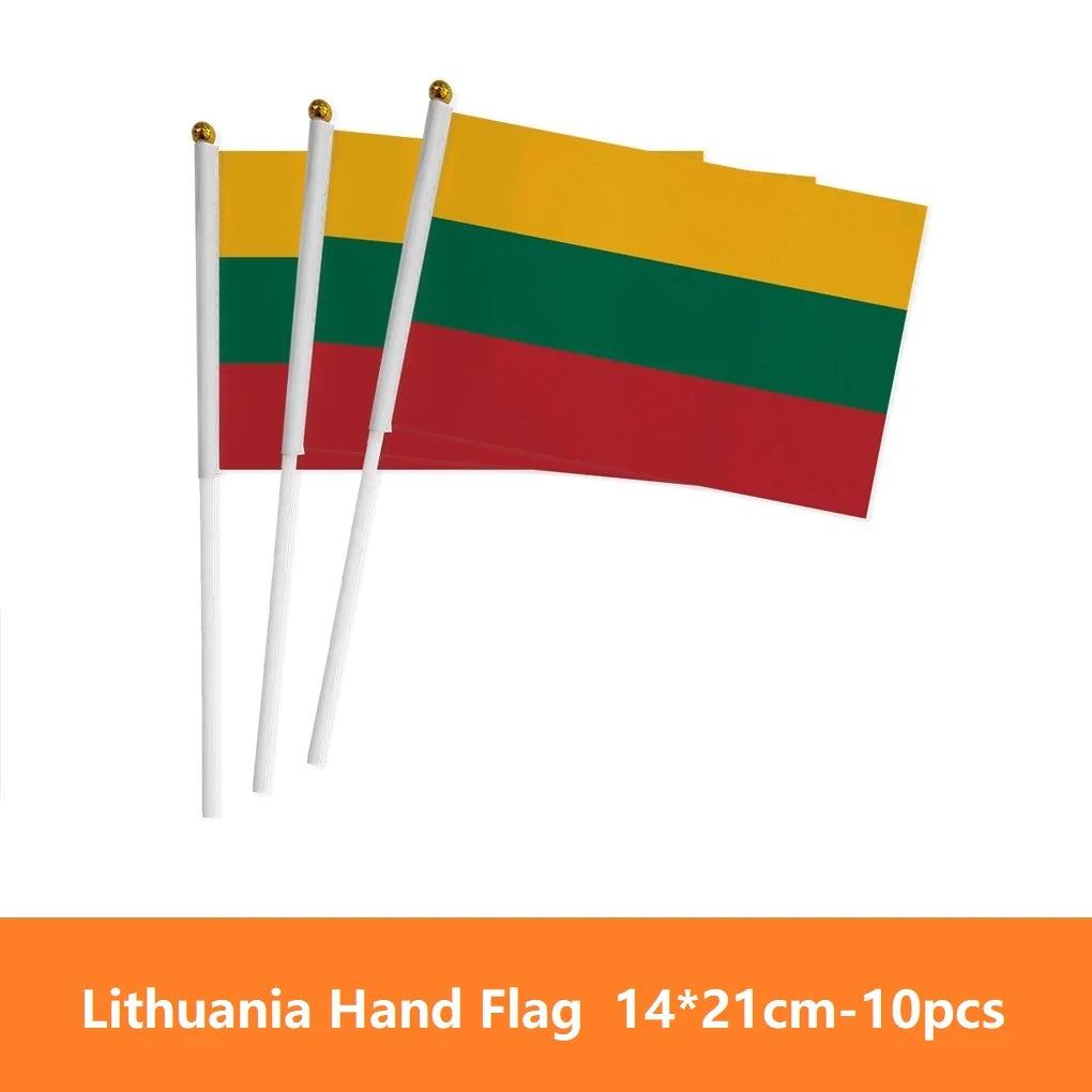 European Country Hand Waving Flags - أعلام أوروبية يدوية للتشجيع والاحتفالات