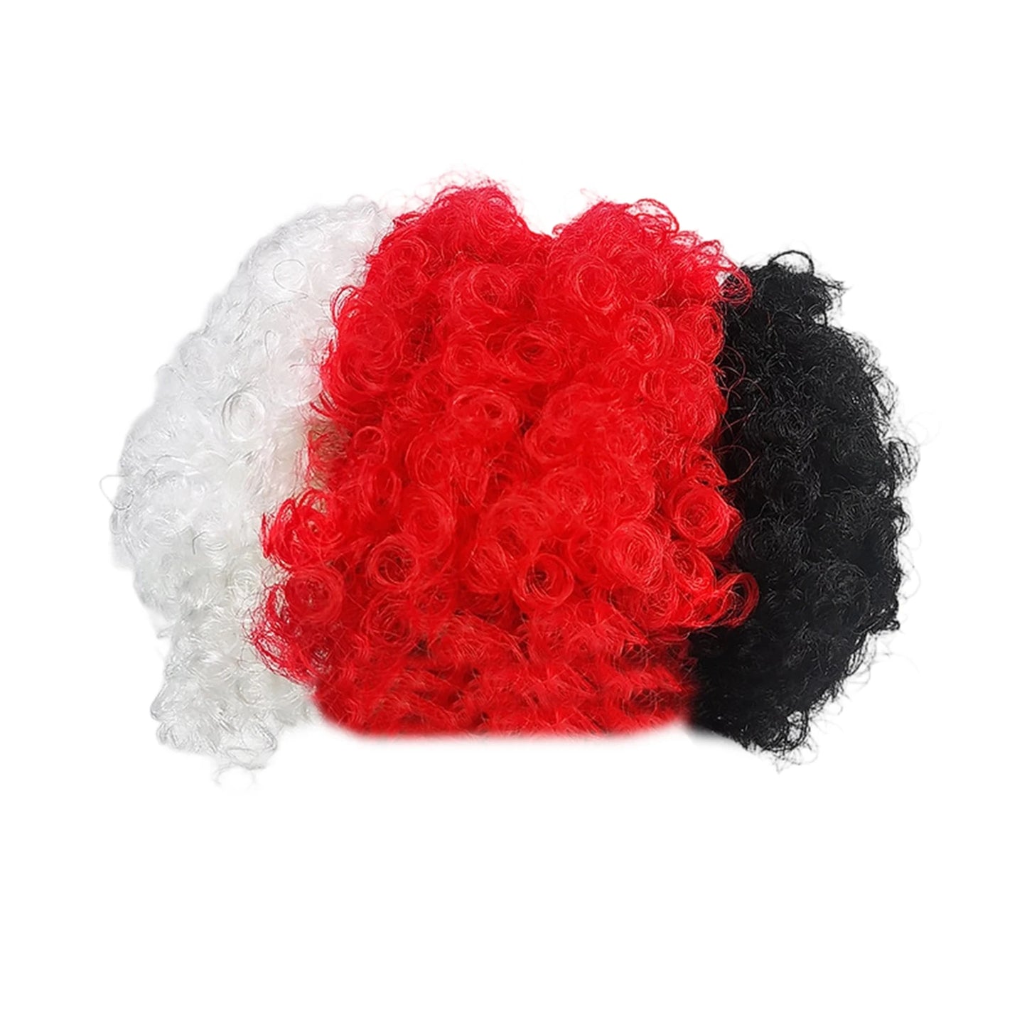 Football Fan Flag Color Explosion Wig -باروكة مشجعي كرة القدم الملونة