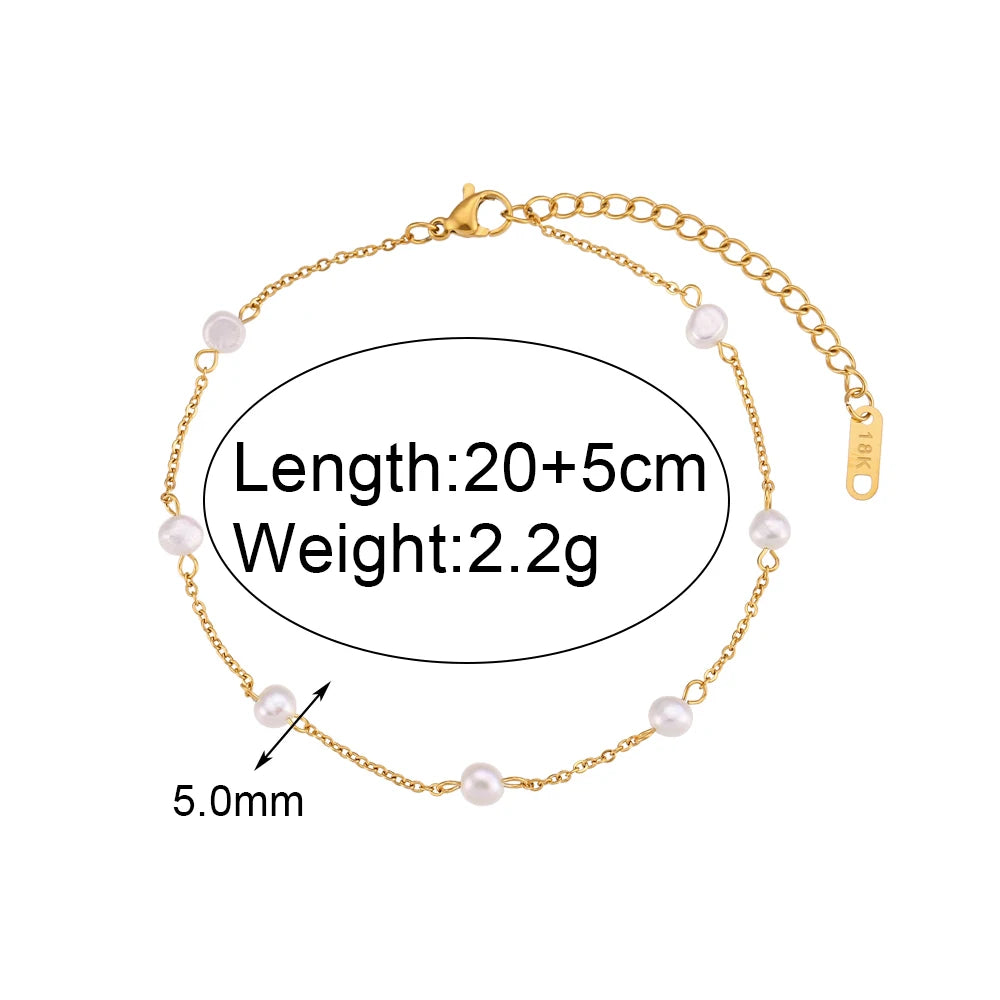 E.B.belle Blingbling Zircon Cubic Zirconia Tennis Chain Anklets Leg Bracelets For Woman Stainless Steel Bracelet On the Leg