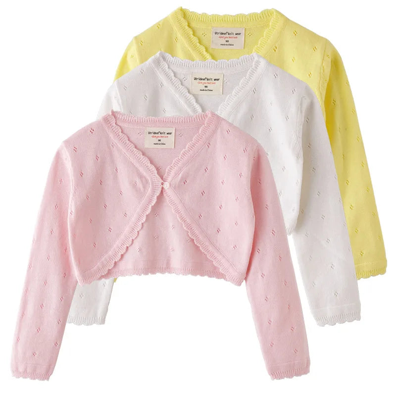 Baby Girl Shawl Jacket Summer Infant Cardigan Outerwear Baby Clothes
