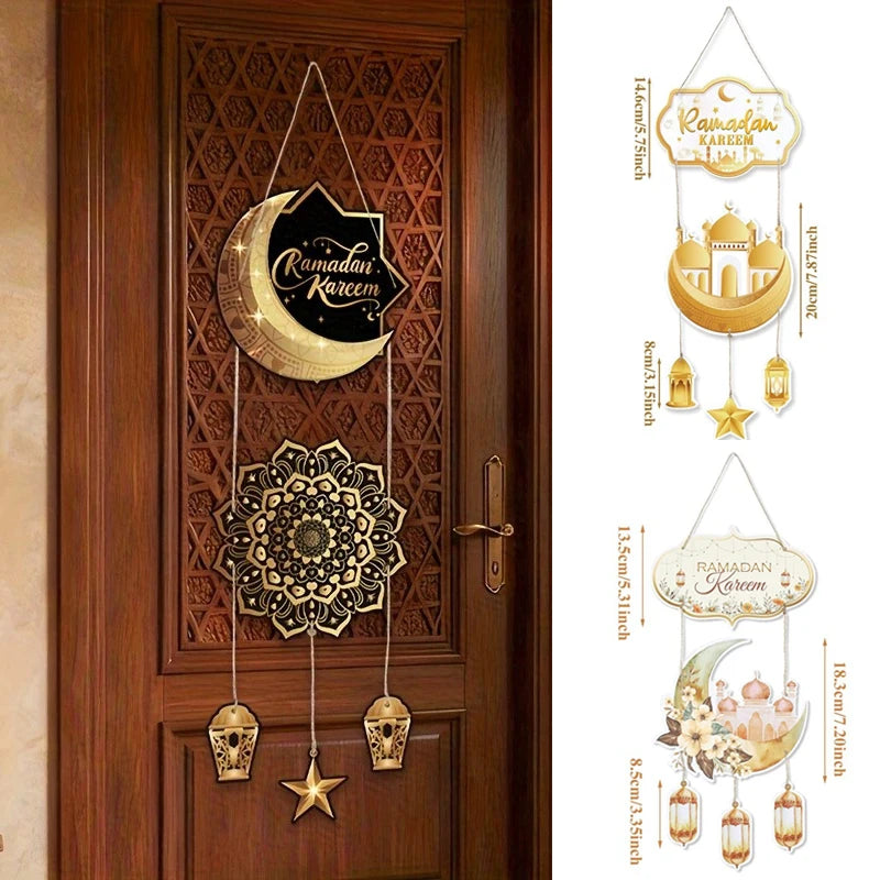Ramadan Moon & Stars Door Hanging Decor