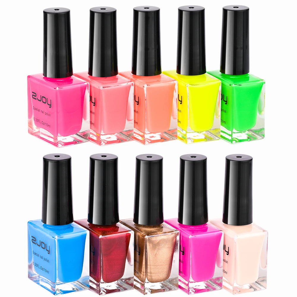 10ml Nail Printing Stamping Polish Painting Oil Black White Colorful Polish Nail Art Stamping Polish Varnish Lacquer Nail Gel