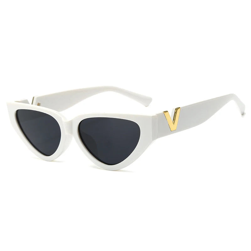 Vintage Small Cat Eye Sunglasses – Unisex Retro UV400 Shades