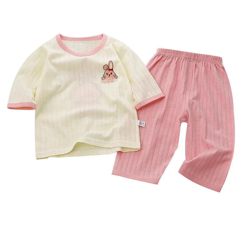 Kids Clothes Children's Set 100 Cotton Summer Pajamas Boys Girls