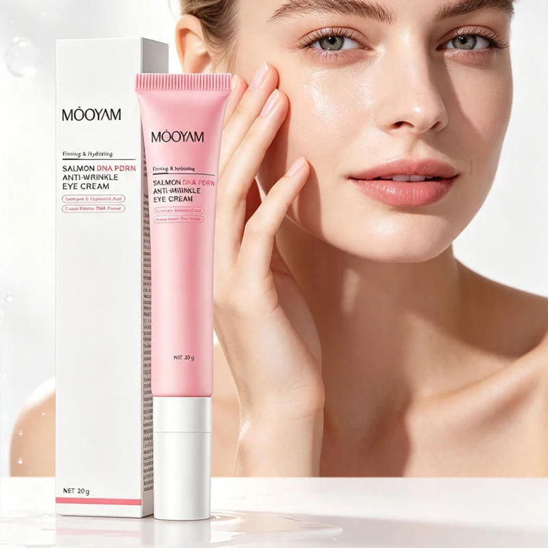 Salmon Pink PDRN Skincare Set Firming Soothing Massage Eye Cream Glow Moisturizing Toner Oil Control Cleansing Gel Facial Wash