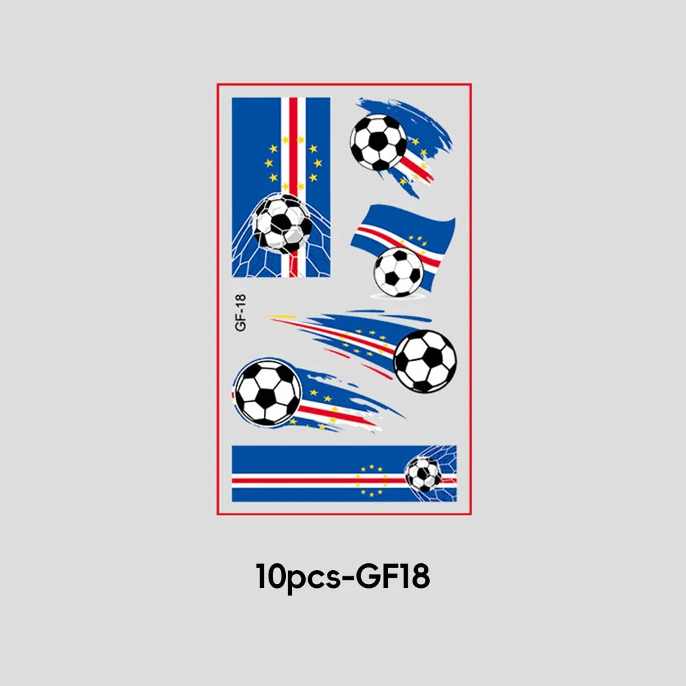 2026 Football Fan National Flag Face Stickers - ملصقات وجه بأعلام الدول لمشجعي كرة القدم 2026