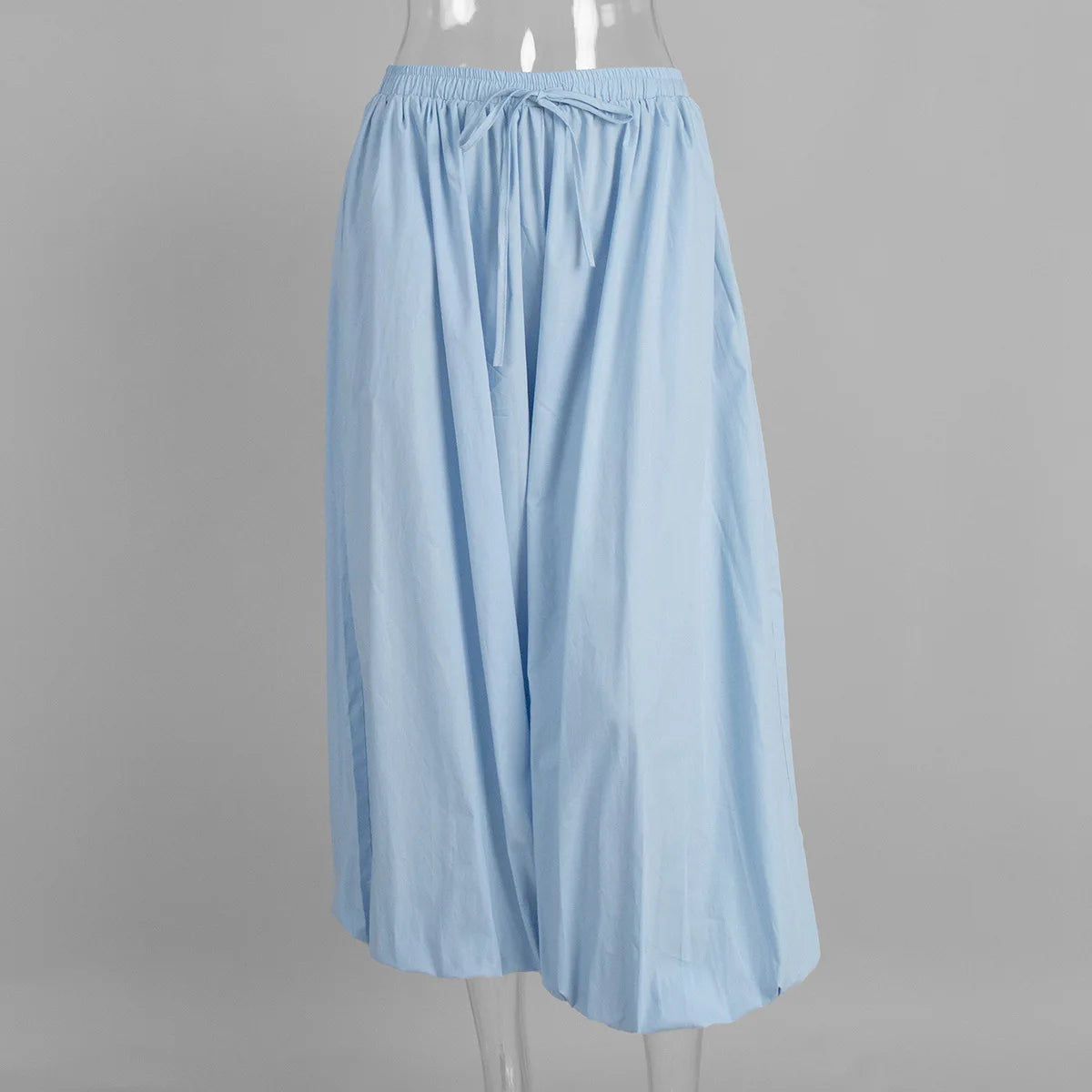Y2k Fashion Pocket Bloomers Female Trousers Wide Leg Women Pants Pleated Loose High Waist Patchwork Bandage Streetwear