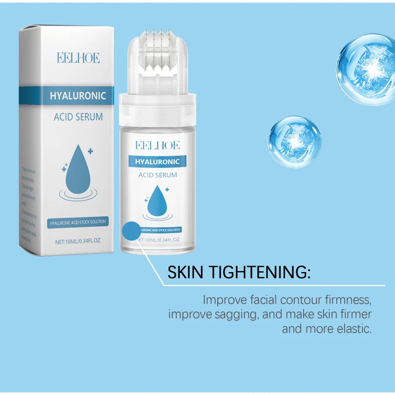 Deeply Hydrating Korean Facial Essence Set Hyaluronic Acid Microneedle Roller Skin Care Easily Absorbed Moisturizing Essence
