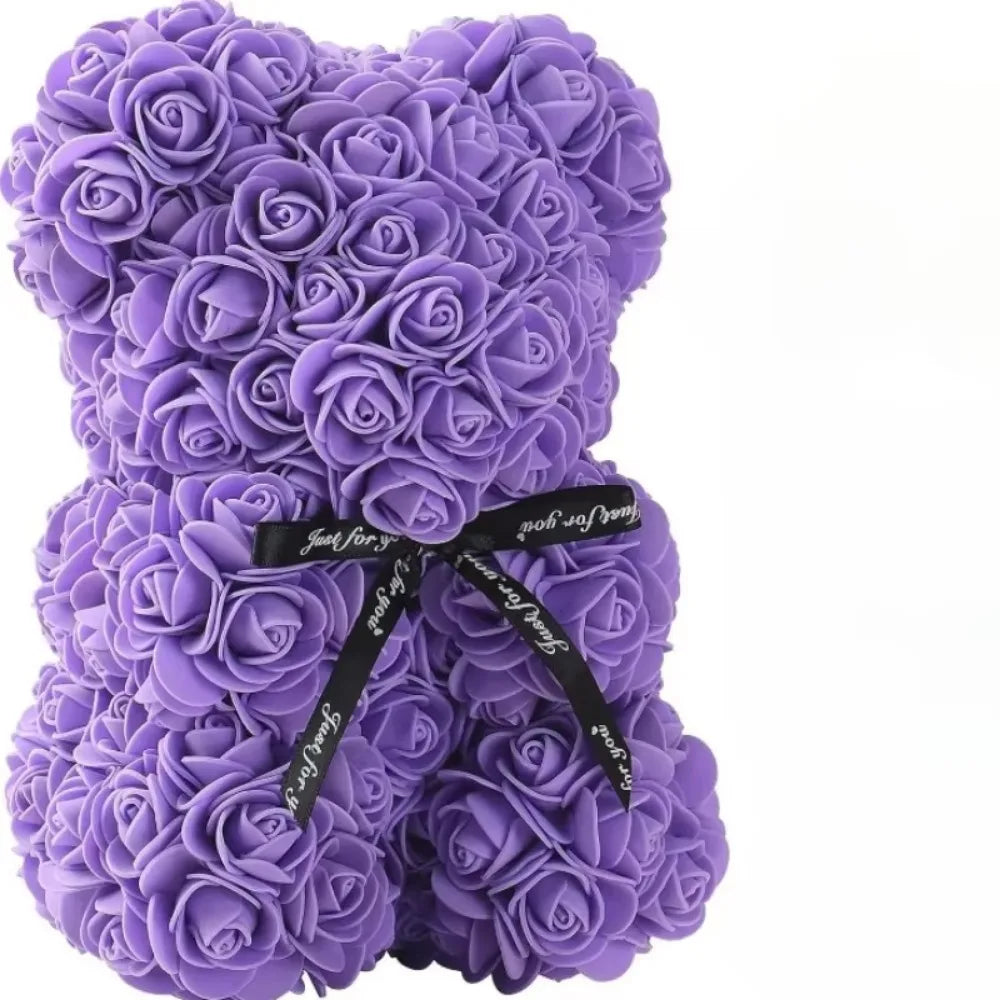 Eternal Rose Teddy Bear – Gift & Decor