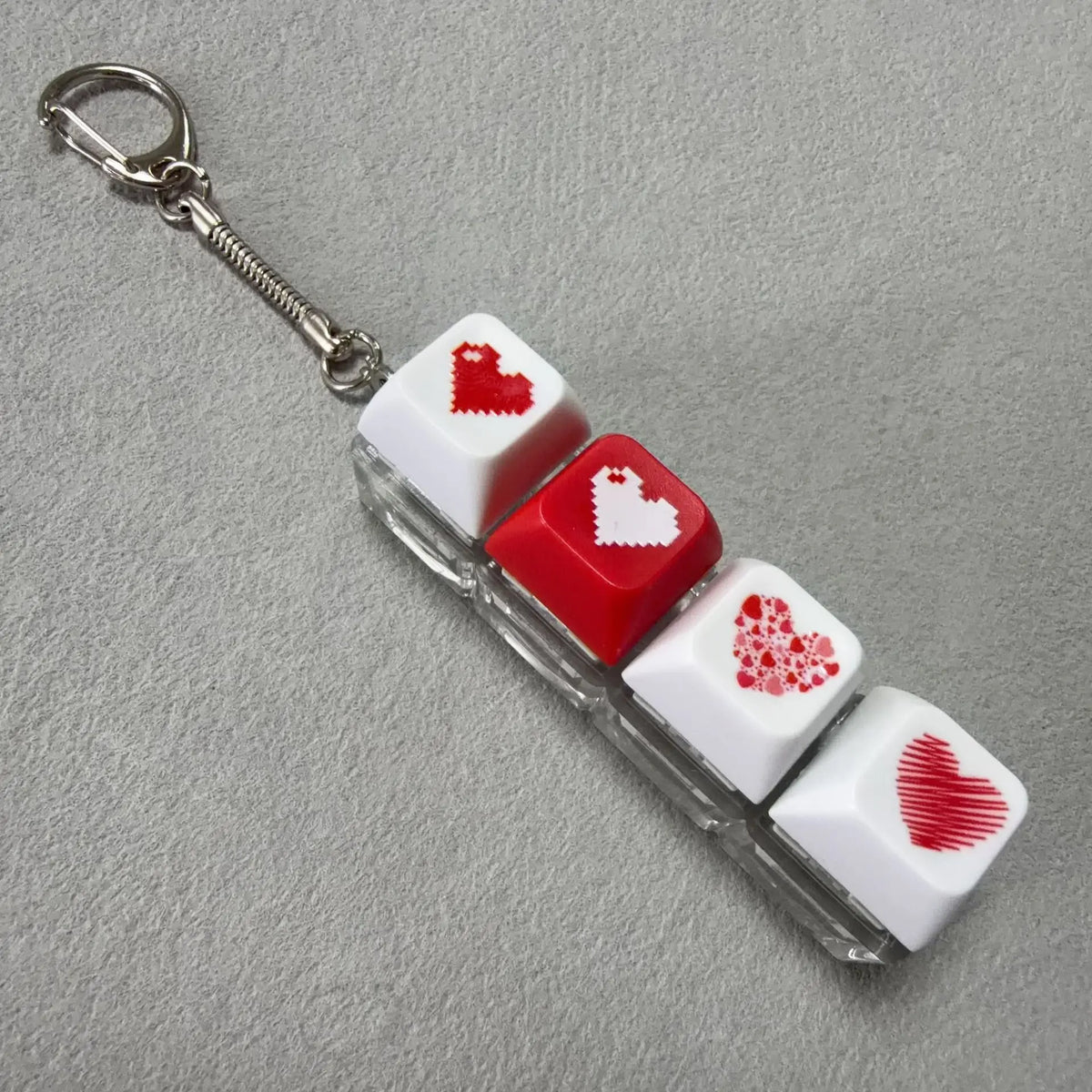 ZAKOL Keychain For Girls Decompression Toy Finger Keyboard Toy Key Chain For Women Party Gift Mechanical Keyboard Shaft Tester