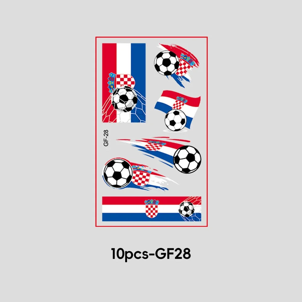 2026 Football Fan National Flag Face Stickers - ملصقات وجه بأعلام الدول لمشجعي كرة القدم 2026