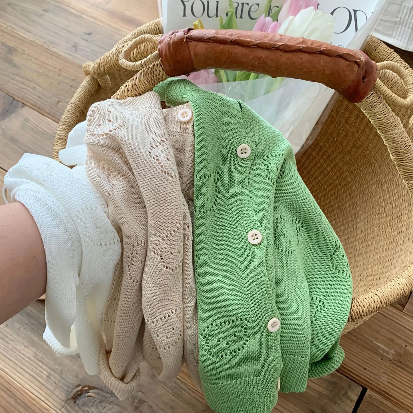 Fashion Baby Boys Girls Kids Summer Air-Conditioned Cardigan  0-6Y