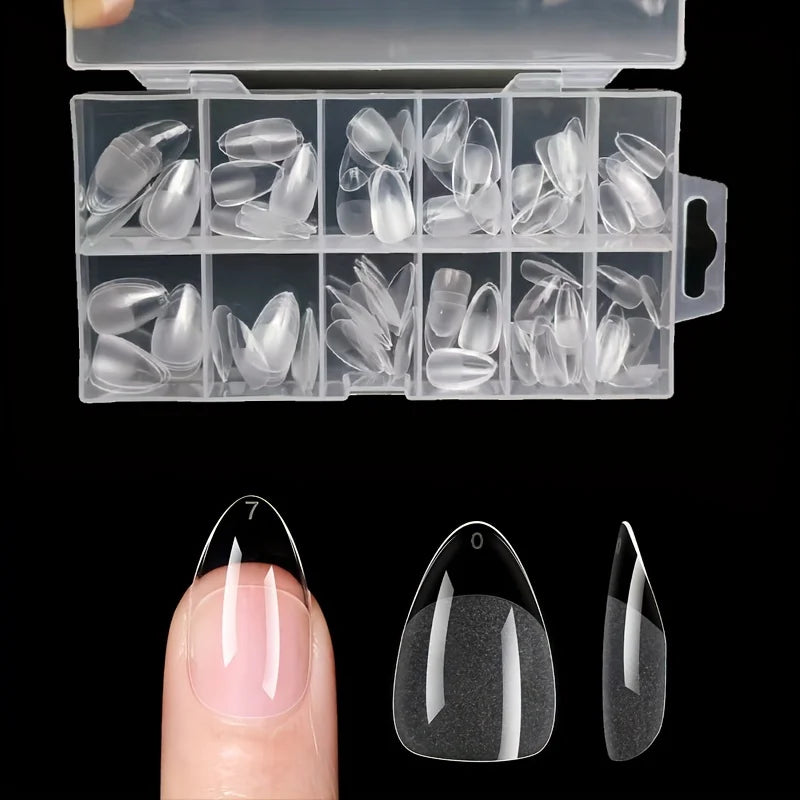 120Pcs Full Cover Press On Nail Tips أظافر لاصقة كاملة بتصاميم متنوعة – 120 قطعة