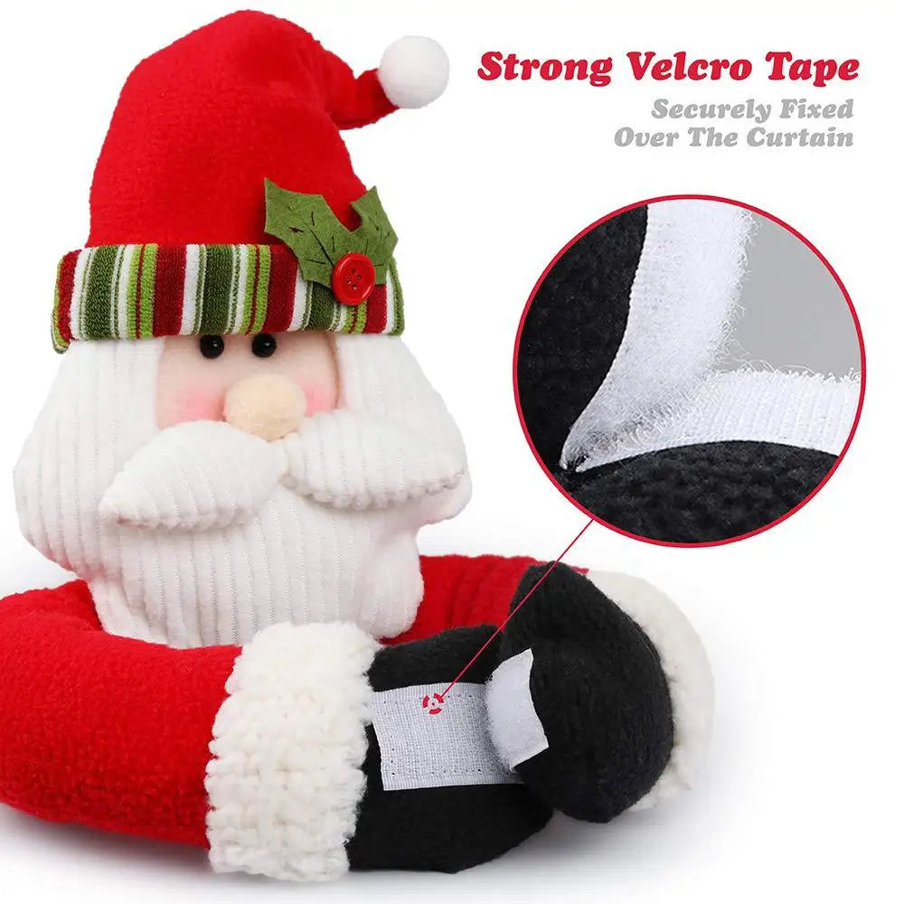 1PC Christmas Curtain Tiebacks, Curtain Fabric Ties, Curtain Ties, Christmas Decoration Curtain Holdbacks, Door Curtain Hangers