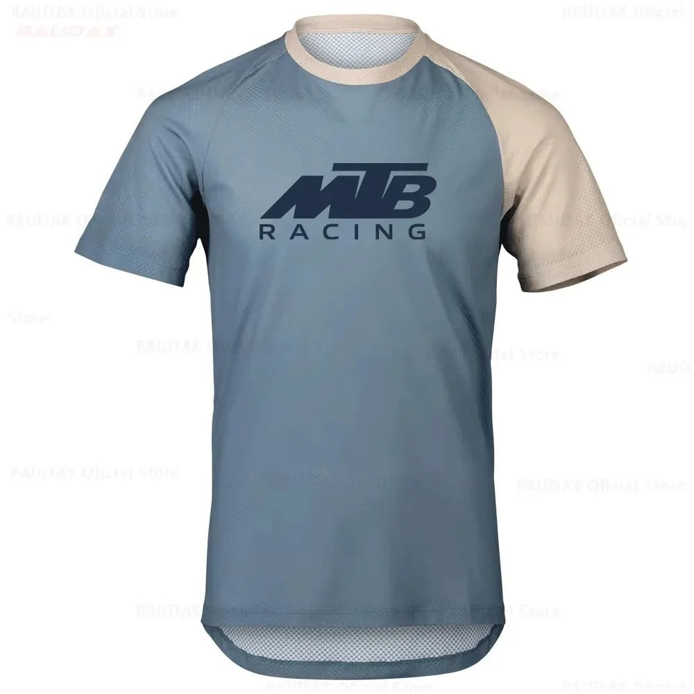 New Motocross Enduro Mountain Bike Riding T Shirt Quick Dry Cycling Jersey Suitable for Family Kids Adults Outdoor Sports