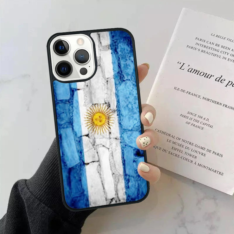 Argentina National Flag iPhone Case - غطاء آيفون بتصميم علم الأرجنتين