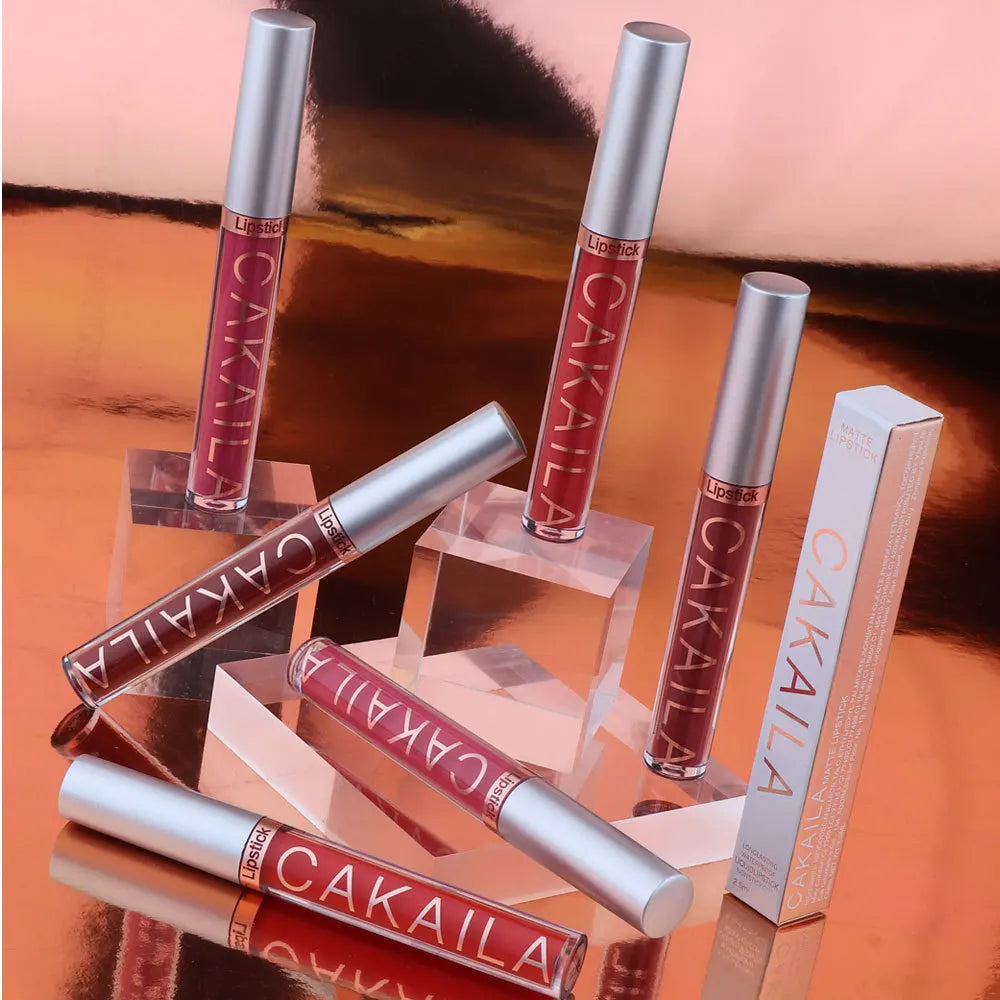 Sexy Long Lasting Velvet Matte Lip Gloss Liquid Lipstick Lip Makeup Women Beauty Red Nonstick Cup Waterproof Lip Gloss