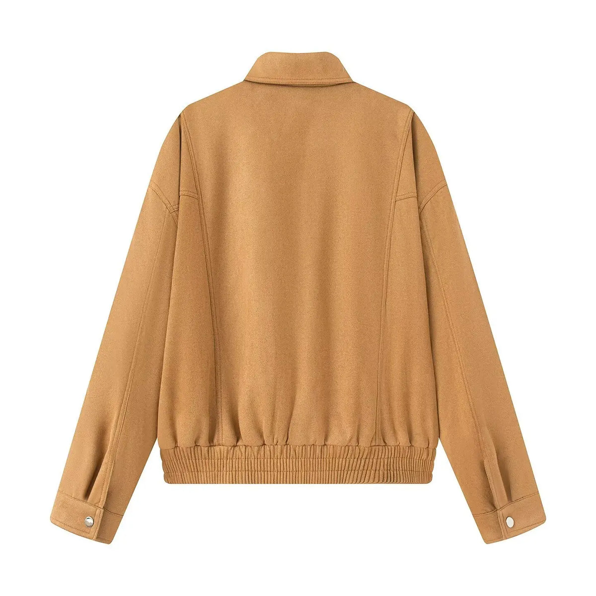 Vintage Women Leather Jacket 2026 New Autumn Winter Solid Zipper Lapel Collar Short Coat Long Sleeve Pockets Fashion Outerwear