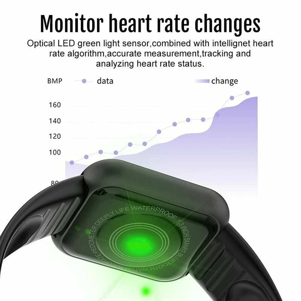 Bluetooth Smart Watches For Women Men Networked Phone Control Music Smartwatch Fitness Sports Bracelet Health Monitor Clock Y68
