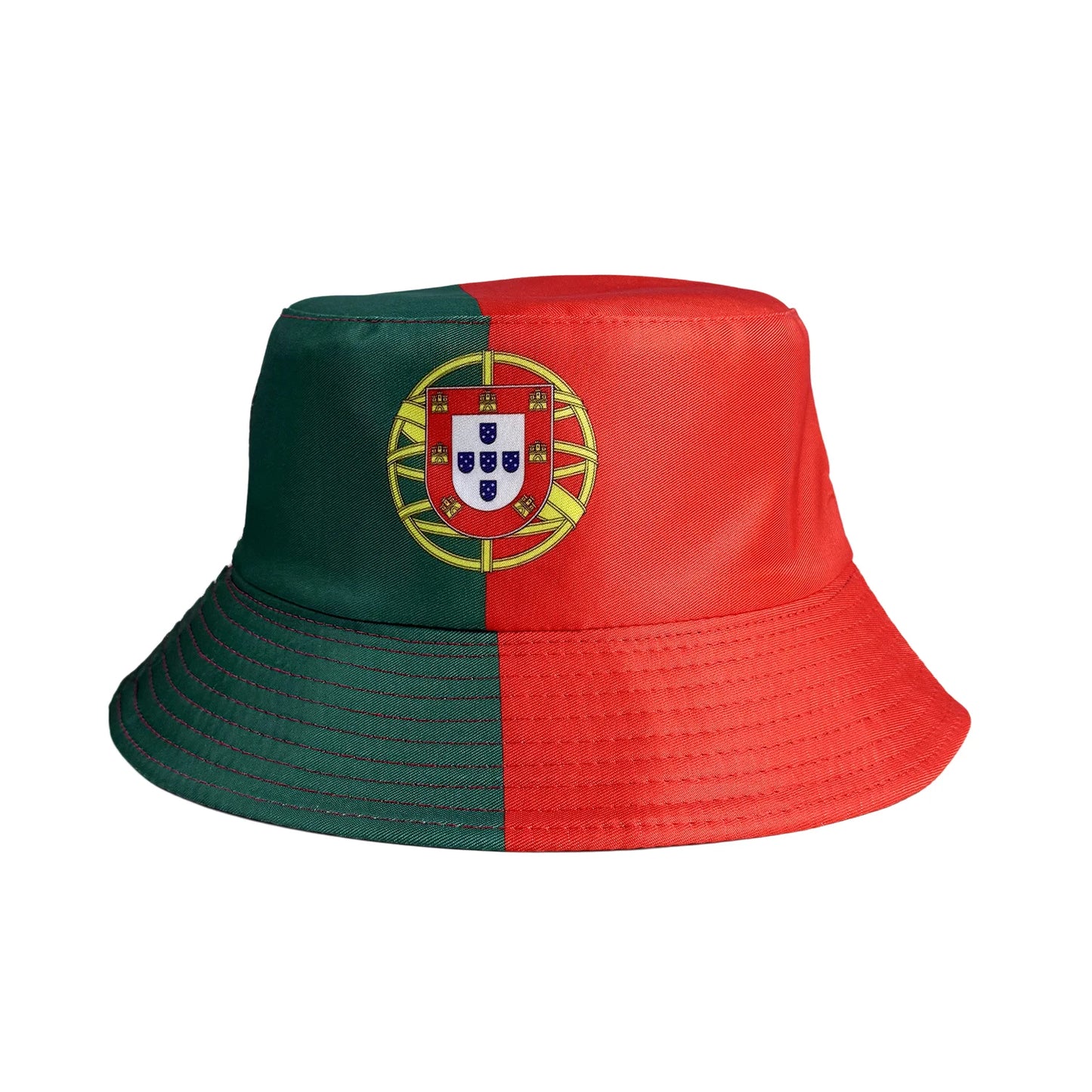 Reversible National Flag Print Bucket Hat - قبعة باكيت قابلة للعكس بتصميم أعلام الدول