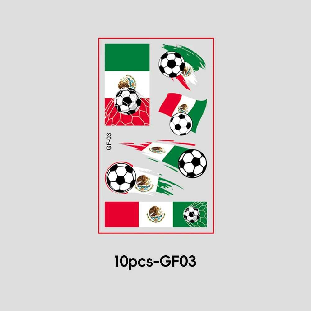 2026 Football Fan National Flag Face Stickers - ملصقات وجه بأعلام الدول لمشجعي كرة القدم 2026