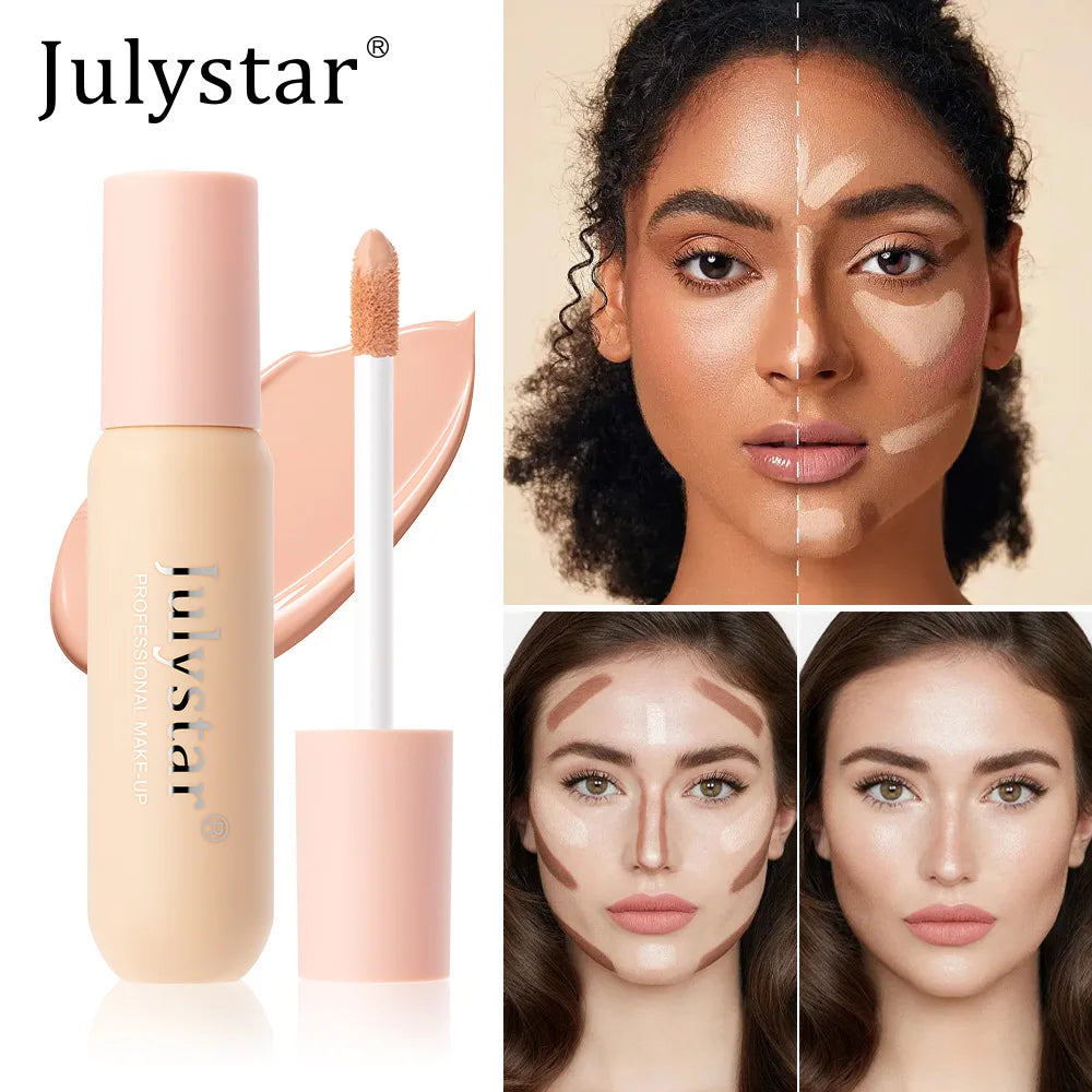 6 Colors Liquid Concealer Full Coverage for Acne Scars Tattoo Body Face Waterproof Long Lasting Easy Blend Korean Make Up