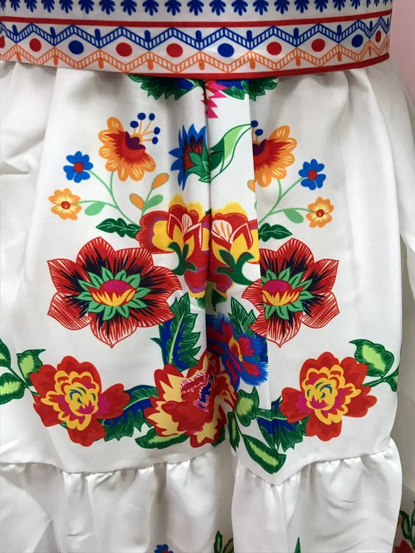 BKLD Elegant Printed Maxi Dress Sexy Off The Shoulder Tie Waist Slim Fit Dress Women Summer Party Vacation Outfits 2026 New