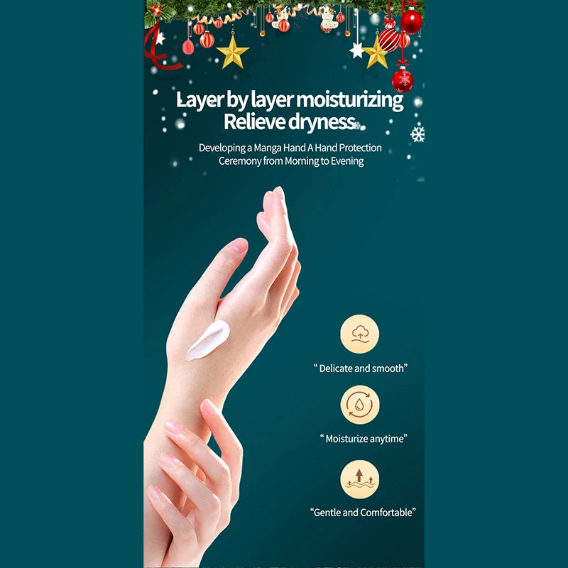 Vitamin E Avocado Moisturizing Hand Cream Christmas Hand Cream Sachet Set Hydrate Non‑greasy For Dry Skin Holiday Gift