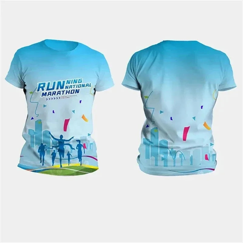 2026 Outdoor Sports Short Sleeve Top Summer Sports T Shirt Family Style Adults Kids Tee Unisex for Fitness Running  T Shirt