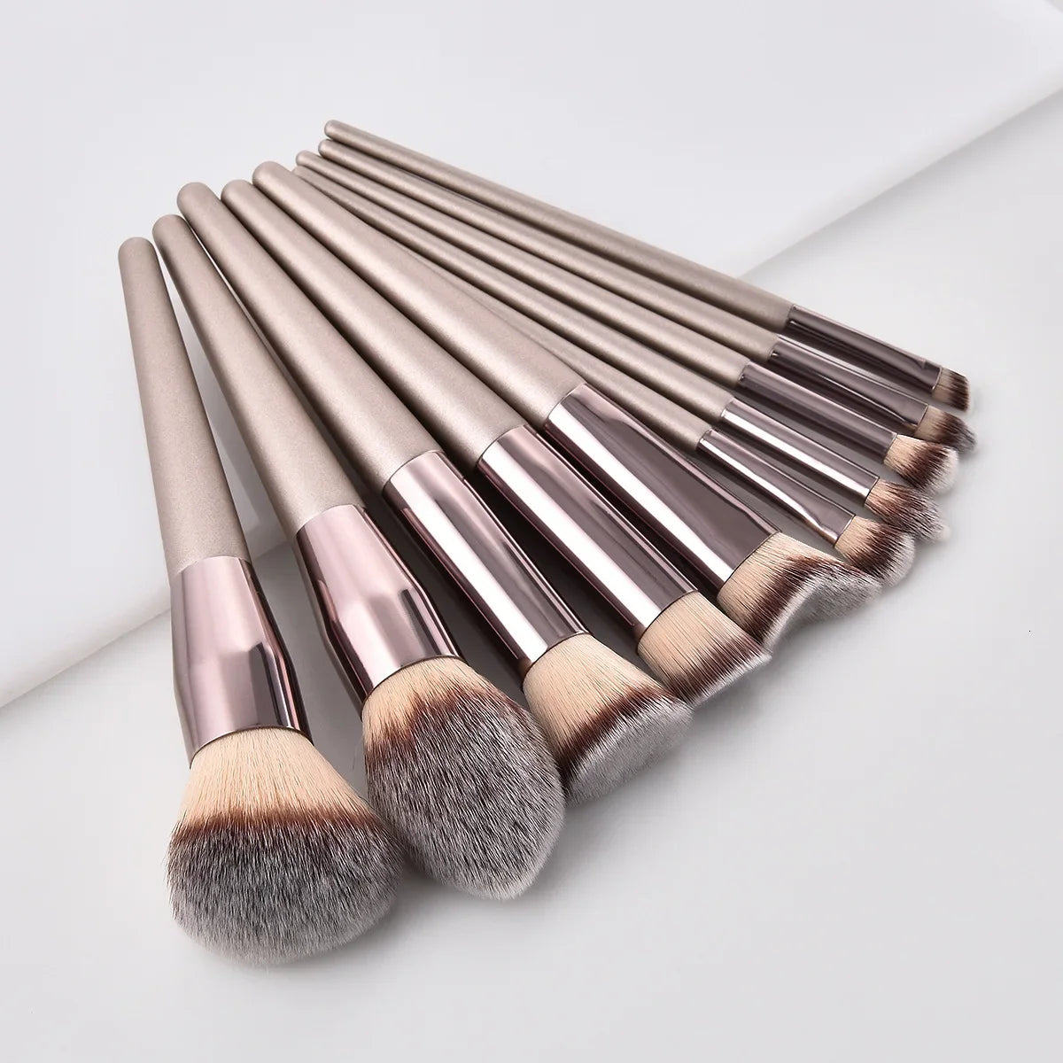 Champagne Makeup Brushes for Foundation Powder Blush Eyeshadow Concealer Lip Eye Make Up Brush Cosmetics Beauty Tools Косметика