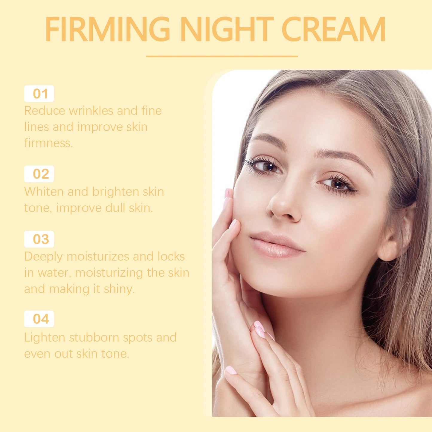 WEST MONTH Firming Night Cream Effectively Fight Wrinkles, Eeduce Fine Lines and Wrinkles, Tighten the Skin Firming Cream