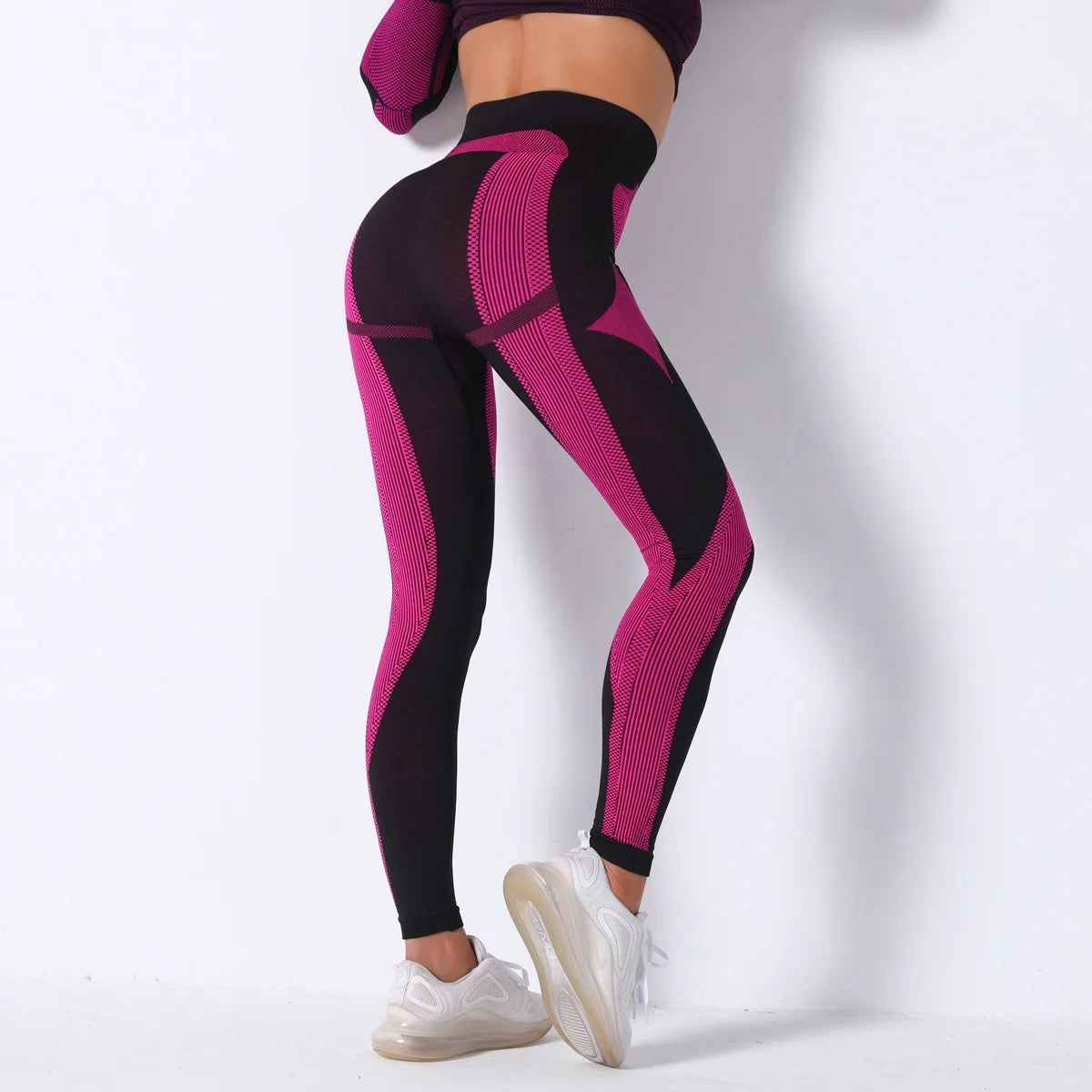 Clearance Items Quick-Dry Seamless Stripe Woman Yoga Pants Summer Breathable Running Gym Sports Fitness Pants Leggings