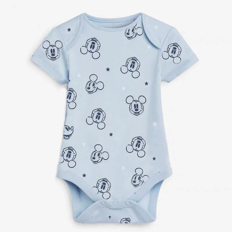 3PCS Baby Mickey Mouse Cotton Rompers – Soft & Cute