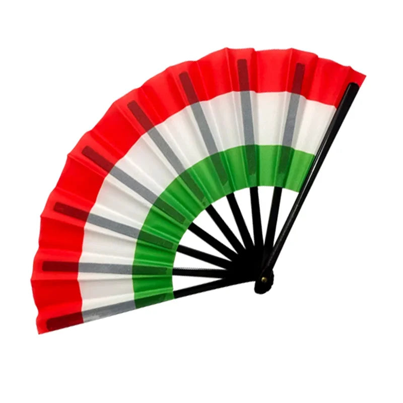 32 Country Flag Folding Hand Fan - مروحة يدوية قابلة للطي بأعلام 32 دولة