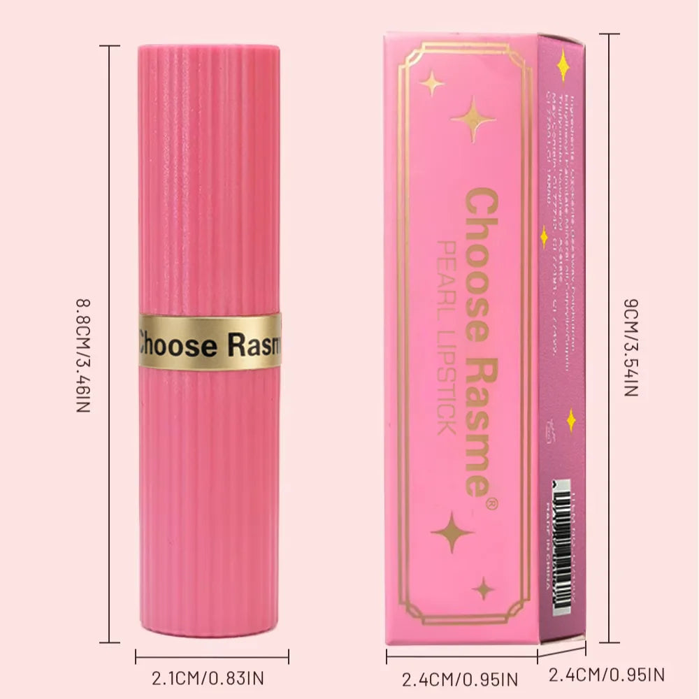 Pearlescent Pink Glitter Velvet Lipstick