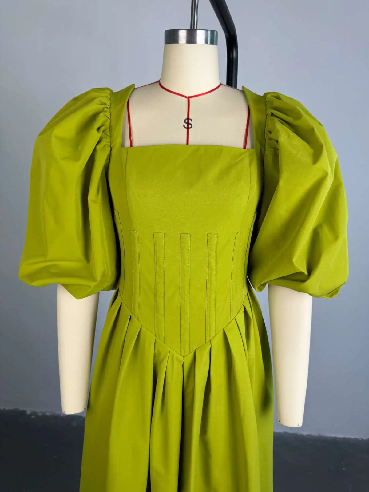 BKLD Elegant Square Collar Lantern Sleeve Solid Color Sexy A-Line Long Dresses Spring Women Club Outfits Birthday Party Vacation