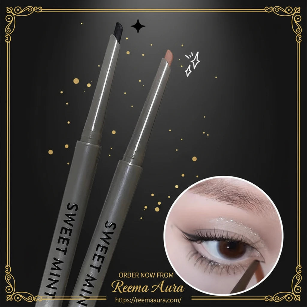 Silky Long-lasting Eye Liner Pencil  Eyeliner Pen Natural Matte Wine Red Eyeliner Easy To Color Waterproof Eye Make Up Cosmetics
