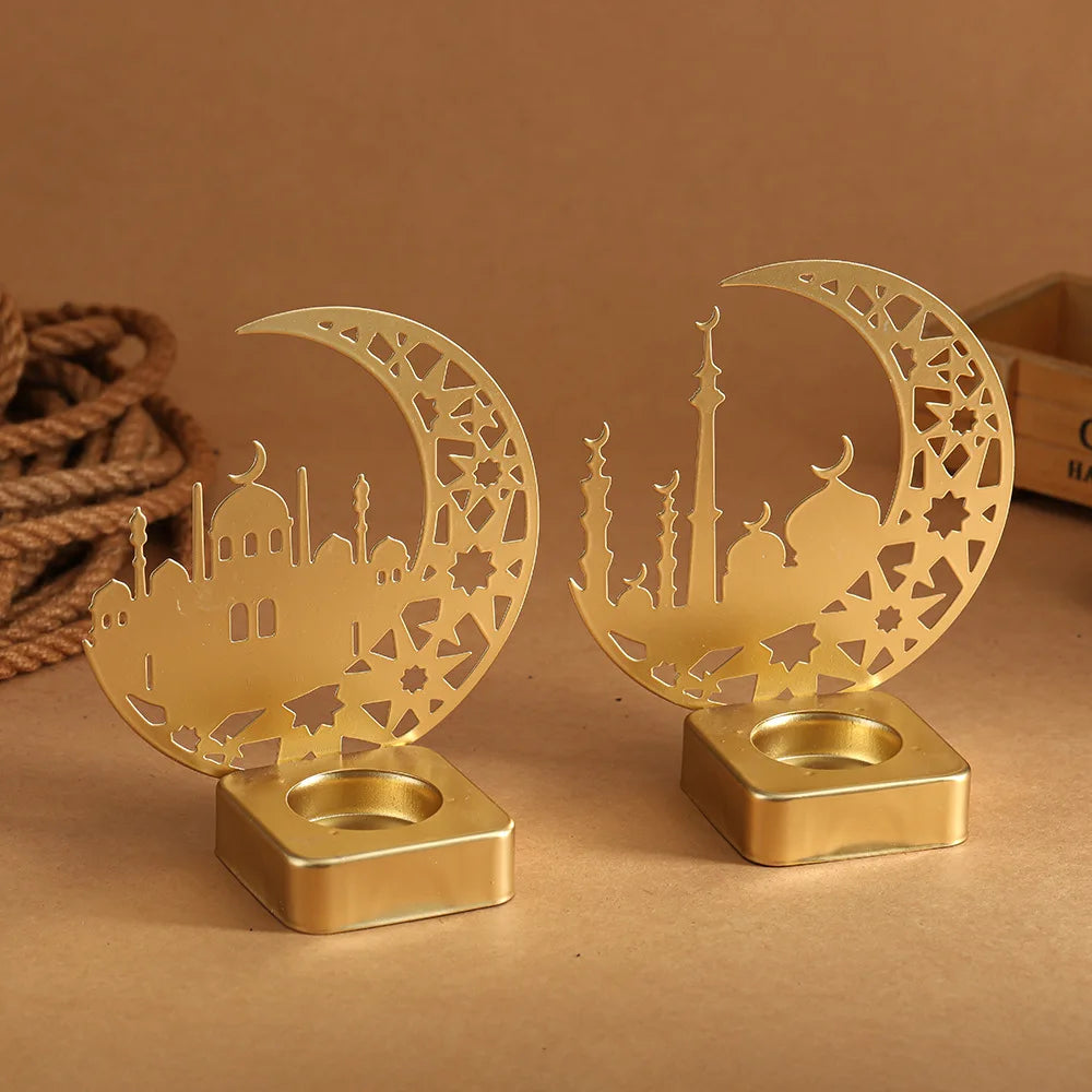 2026 Ramadan Moon & Castle Candle Holder – Islamic Home Decor