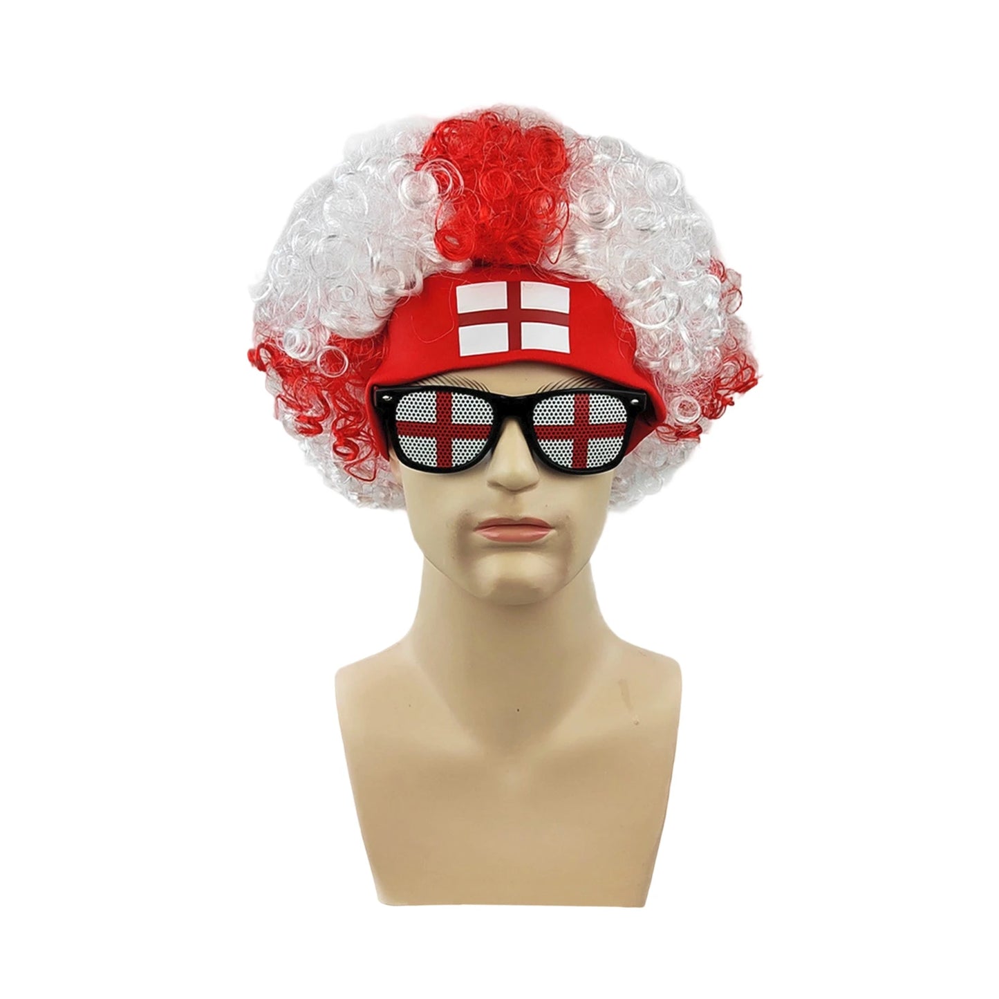 Football Fans Wig Hat Set 2026 - طقم قبعة وباروكة مشجعي كرة القدم 2026