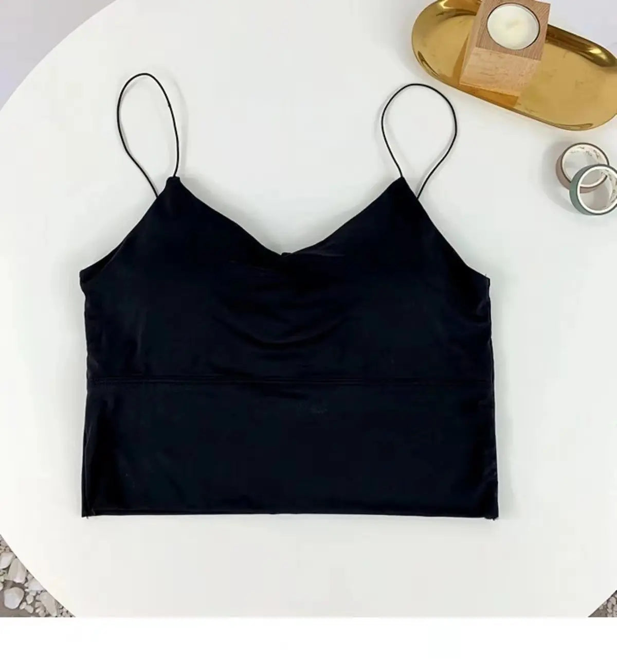 Seamless Ice Silk Padded Camisole Bralette