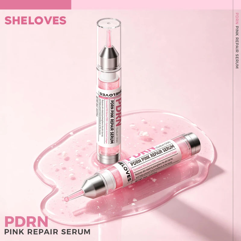 PDRN Salmon Repairing Serum 50ml Hyaluronic Acid Collagen Lifting Firming Hydrating Essence Portable Skin Barrier Care Serum