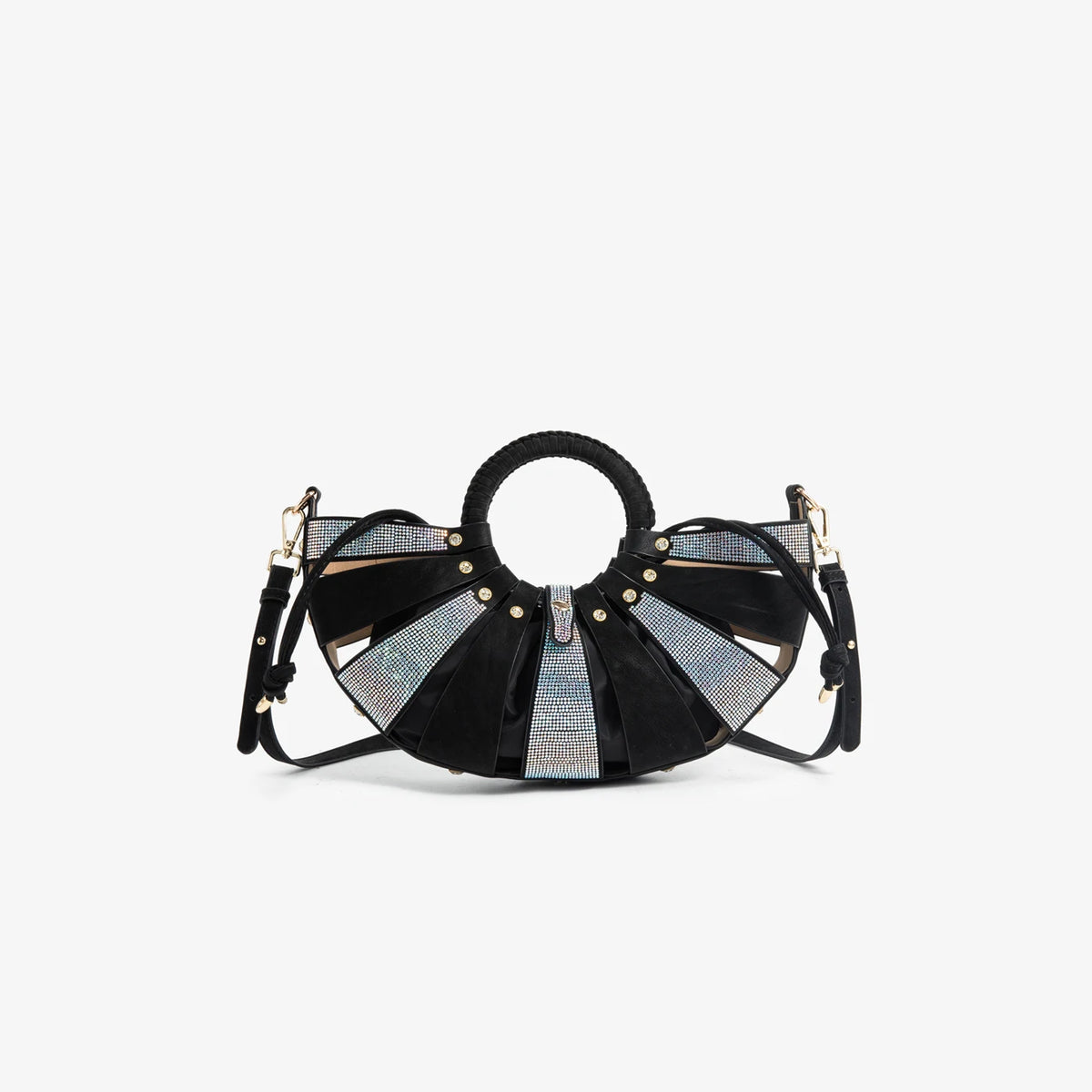 Luxury Shiny Rhinestone Shell Shape Handbag Fashionable Crossbody Shoulder Bag luxury bags designers For Party Wedding Evening