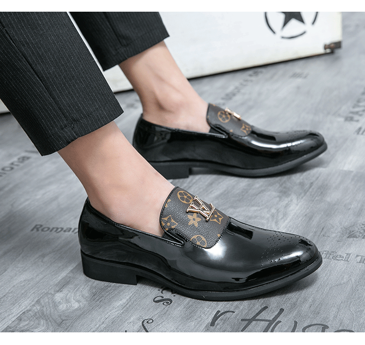 Men's Genuine Leather Tassel Loafers Black Formal Dress Shoes Slip-On Wedding Brogues 2025 Fashion Casual Loafers