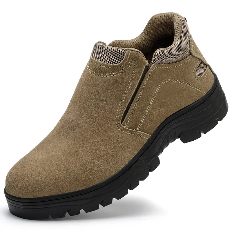 NYWOOH Men Anti Puncture Work Sneakers Breathable Safety Boots Male Soft Sole Wear Resistant Shoes Non-slip Protective Footwear
