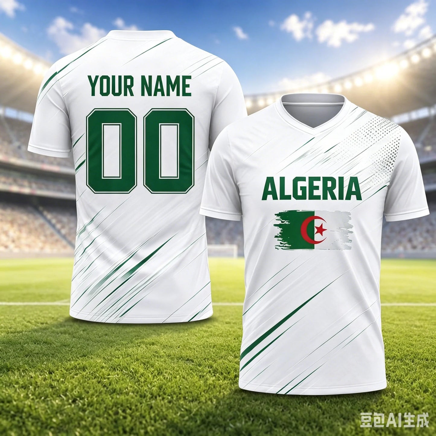 Algeria Football Jersey 2026 Fan Edition New Breathable Football Jersey Unisex Fan Gift Children's and Adult Training Clothing
